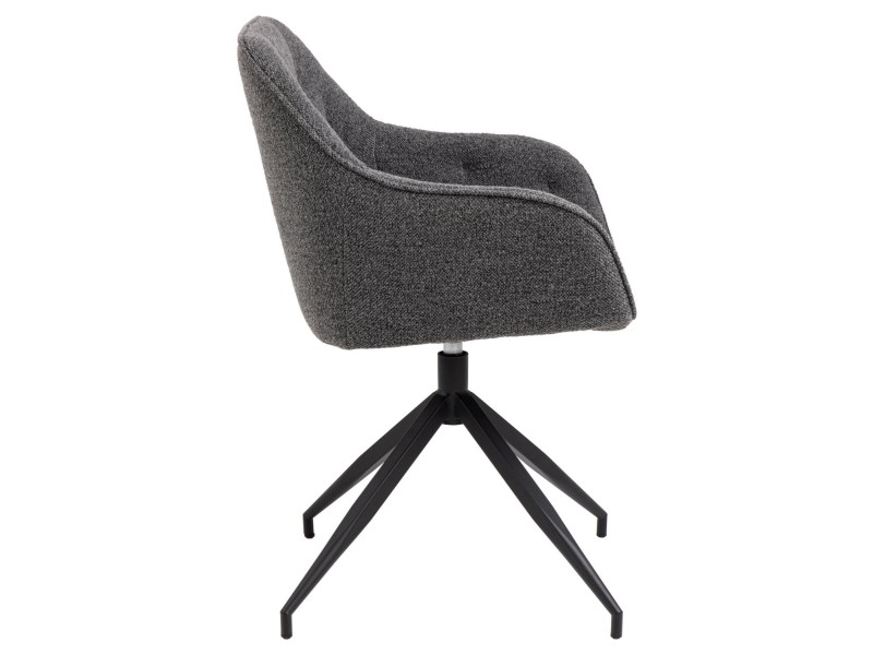 Krzesło Brooke obrotowe antracytowe Monza - ACTONA